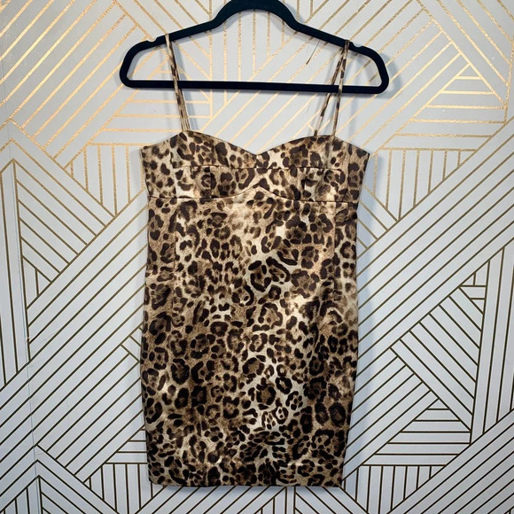 Michael Kors Collection Leopard Print Mini Dress - Picture 1 of 9